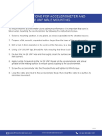 Fitting Instructions For Accelerometer and Studs With 1/4"-28 Unf Male Mounting