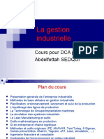 Cours Gestion Industrielle - Part 1