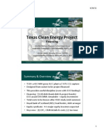 Michael Moore Supplemental Presentation On Summit Power's Texas Clean Energy Project