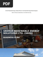 SUS 6170 Renewable Energy - Business Plan 2