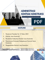 Materi 4 - Administrasi Kontrak Pekerjaan Konstruksi Secara Umum