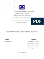 Asignación 4. Informe (Ley de Impuesto Sobre Alcohol y Especies Alcohólicas)