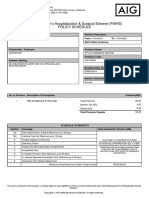 Foreign Worker's Hospitalization & Surgical Scheme (FWHS) Policy Schedule