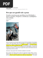 Por Que Ser Gentil Vale a Pena