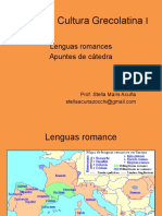 Familias Linguisticas Lenguas Romance I 1