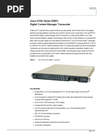 Cisco DCM Series D9901 Digital Content Manager Transcoder: Data Sheet