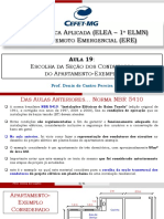 Escolha da seção dos condutores para projeto elétrico de apartamento