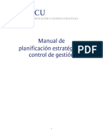 Manual de planificación estratégica y control de gestión