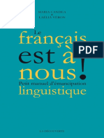Candea Et Véron - Le Français Est À Nous-Petit Manuel D'émancipation Linguistique