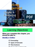 Operations Management: Chapter 4 - Forecasting