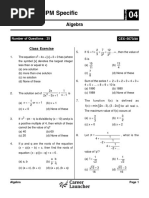 QA: BBA + IPM Specific: Algebra