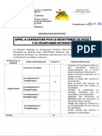 Appel Candidature de 12 VN