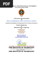 Visvesvaraya Technological University: "File Compression Using Huffman Coding"