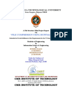 File compression using Huffman coding report