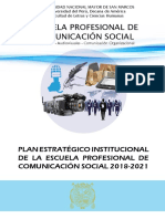 Plan Estratégico Institucional EP Comunicación Social 2018 2021 Versión Web Nov. 2018