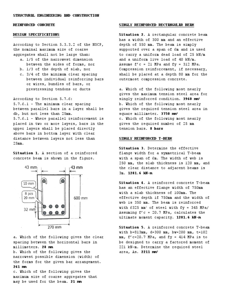RC | PDF | Beam (Structure) | Reinforced Concrete