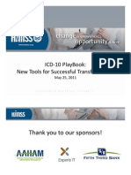 Icd 10 Playbook: LF FL F I New Tools For Successful Transformation