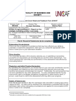 Faculty of Business and Society: Part A: Record of Submission (To Be Completed by Student)