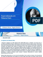 Especialização Melanie Klein Slide 1