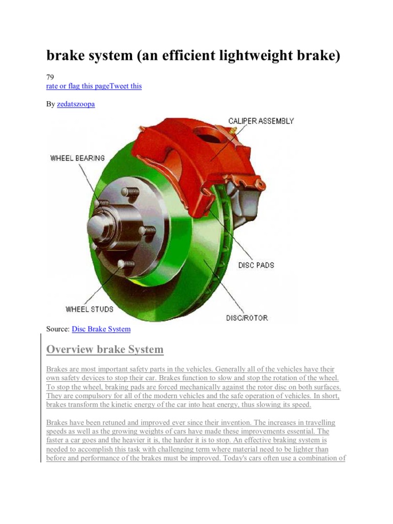 Brake System | PDF | Technology & Engineering