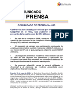 Comunicado de Prensa 063-Inversiones Ecopetrol