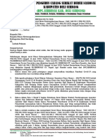 Surat DPC - 003 - Tanggapan Atas Penundaan Pencatatan PK SERBUNAS.