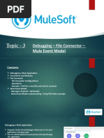 Topic - 3: Debugging - File Connector - Mule Event Model