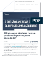 O que são fake news e seus impactos sociais