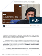 Autonomia da polícia e sobrevivência da democracia - Jus.com.br _ Jus Navigandi