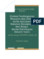 LKPD Mekanisme Mendegar Pada Hewan Dan Manusia Serta Aplikasi Getaran Gelombang Dan Bunyi