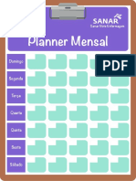 Planner Mensal - Sanar Note Enfermagem