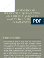 Tujuan Pendidikan Persfektif Alqur'an