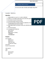 Processor: Aim: To Find Volume of Cone by The Value of Radius and Height Using 8087 Tool Used