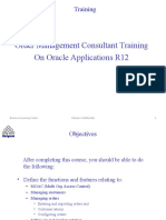 Oracle R12 SCM Oracle Order Managment Consultant Training V1.1