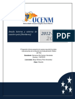 Deuda Pública Honduras 2012-2022: Análisis de la situación interna y externa