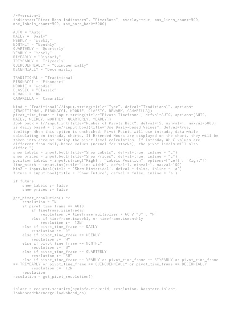Pivot Boss Indicators Script | PDF | Computers | Technology & Engineering