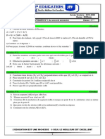 Devoir de Mathematiques Nâ°1 Du 2ã Me Semestre 6ã Me 2019-2020 Senegal