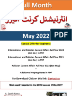 International Current Affairs May 2022