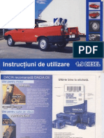 Manual de utilizare Dacia Papuc Diesel 1.9 DoubleCab