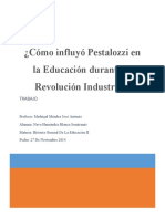 Cómo influyó Pestalozzi en la revolución industrial