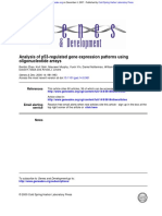 Analysis of p53 Regulated Gene Expression Patterns Microarrays