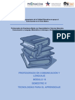 Módulo 16 Tecnologías para El Aprendizaje Comunic y Lenguaje