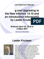 Informix Webcast Upgrading To Informix14-LesterKnutsen