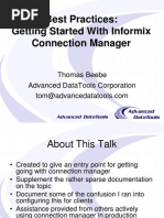 Best Practices: Getting Started With Informix Connection Manager