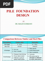 Pile Foundation Design: Dr. Magdi Zumrawi