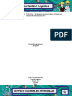 Evidencia 5 Encuesta Valoración y Propuestas de Mejora para El Trabajo en Equipo de Una Organización