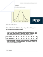 Medidas de dispersión para datos no agrupados