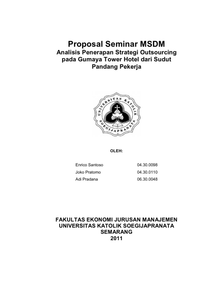 Proposal Seminar Msdm