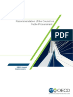 OECD (2015) - Recommendation of The Council On Public Procurement
