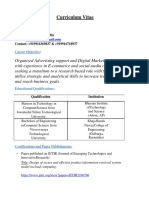 CV for Digital Marketing Role